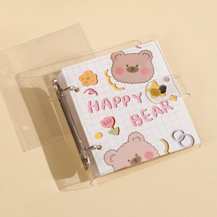 Lösbladsfotoalbum Fotosamlingsbok HAPPY BEAR-02
