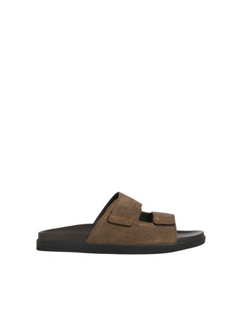 Jfwstockholm Suede Velcro Sandal Shoes Summer Shoes Sandals Brown Jack & J S