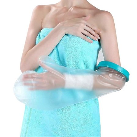 Vanntett Armbeskytter for Voksne, Vanntett Bandasje Beskyttelse for Brukket Håndledd, Hånd, Fingre, Vanntett Pose Holder Sår og Bandasje Tørr Under 