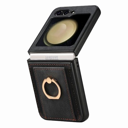 Samsung Galaxy Z Flip 5 - Ringhållare Stötsäkert Korthållarskal
