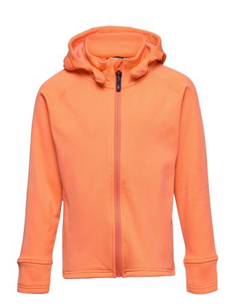 Panda Hoodie Frostpink 86/92 Outerwear Fleece Outerwear Fleece Jackets Orange ISBJÖRN Of Sweden