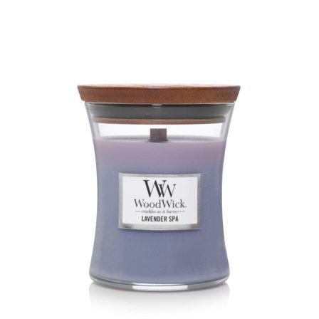 Woodwick Hourglass Candles Lavender Spa 275gr - Candela Profumata