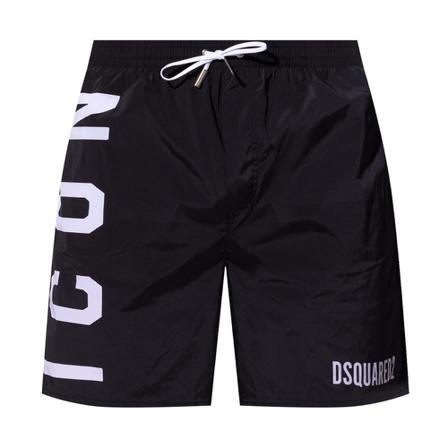 Dsquared2 Swim shorts with logo Sort, Herre Badeshorts