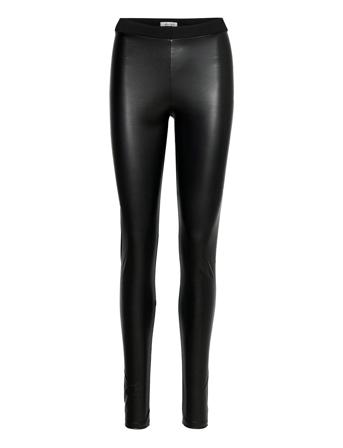 Dee Leggings Designers Trousers Leather Leggings-Bukser Black Ida Sjöstedt