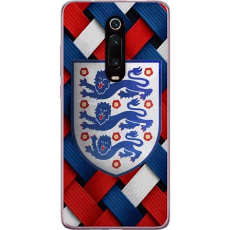 Yhteensopiva Puhelinkuori Xiaomi Xiaomi Mi 9T Pro Graafinen Englanti-aihe heraldisilla leijonilla ja punaisella, valkoisella ja sinisellä punotulla