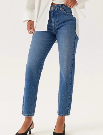 Bubbleroom Slim Ankle Jeans - Blue - 42