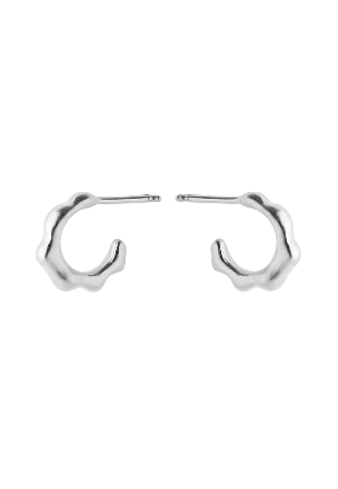 Pernille Corydon Small Aqua Hoops Örhängen Dam Silver ONESIZE