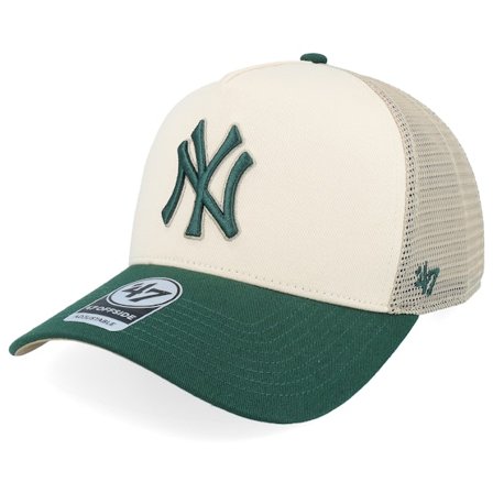47 Brand - Beige trucker Cap - MLB Mesh Tt 47 Offside Dt Natural/Green A-Frame Trucker @ Hatstore