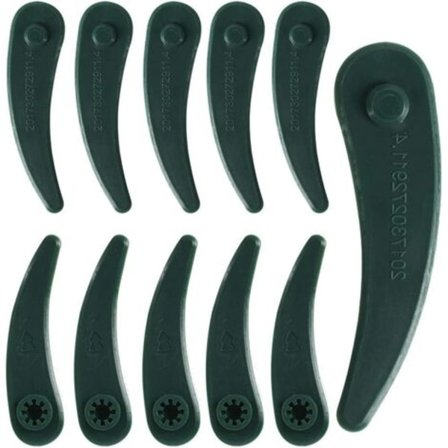 24 stk. Plastskjæreblad for gressklipper - Reservedeler for Bosch Art ART23-18Li Art 26-18Li Trimmer - 84 x 23 x 1 mm