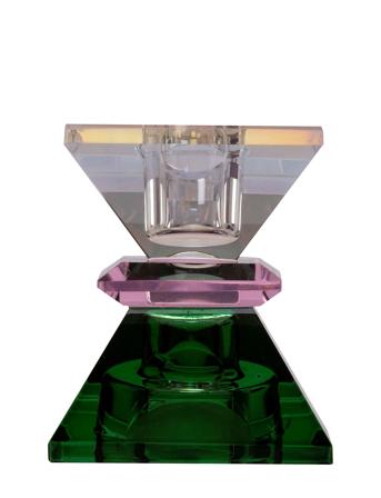 Crystal Candle Holder Home Decoration Candlesticks & Lanterns Candlesticks Green C'est Bon