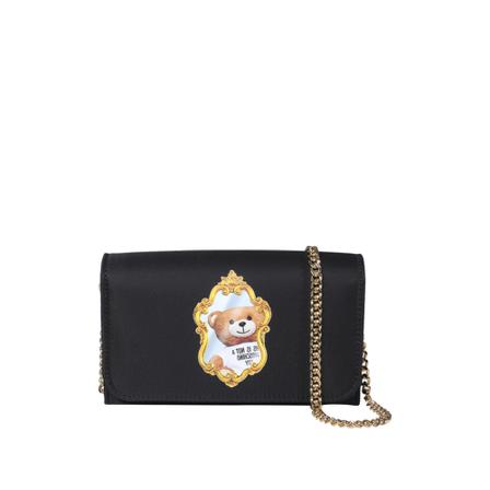 Moschino, Cross Body Bags Zwart, Dames, Maat:ONE Size