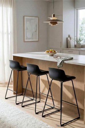 Homeroom Collection - Adina 2-pack baarituoli - Musta - Baarituolit & baarijakkarat - - Homeroom