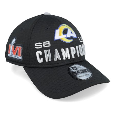 New Era - Negro adjustable Gorra - Los Angeles Rams NFL Super Bowl Champions 9FORTY Black Adjustable @ Hatstore