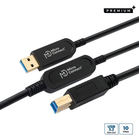 MicroConnect Premium - USB-kabel - USB-type A til USB Type B - 25 m