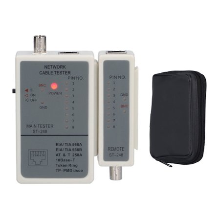 Automatisk skanning kabeltester RJ45 RJ12 RJ11 nettverkskabeldetektor DC 9V