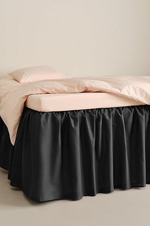 Jotex - Flæsesengekappe Økologisk Højde 60 Cm Gråsort - ZACK - Køb Sengekapper hos Jotex