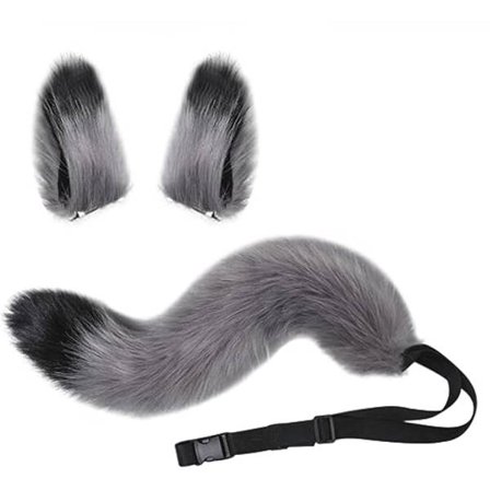 Ketun häntä kissa klipsi korva puku Tekoinen turkis kettu häntä roolipeli puku