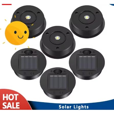 6st Solcellslampor Ersättning Topp 7 Lumen Solar Lantern Parts LED Solar Panel Lantern Lid Lights For Outdoor Hanging