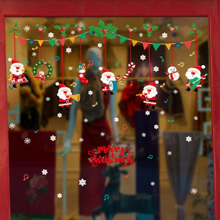 (Jul)Jule Vindue Stickers Jule Stickers Dekoration