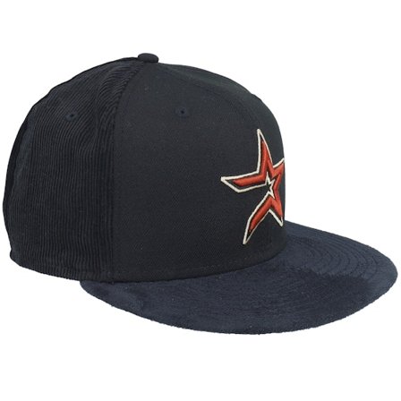 New Era - MLB Black fitted Czapka Z Daszkiem - Houston Astros Dark Peak 59FIFTY Black Mixed Fitted @ Hatstore