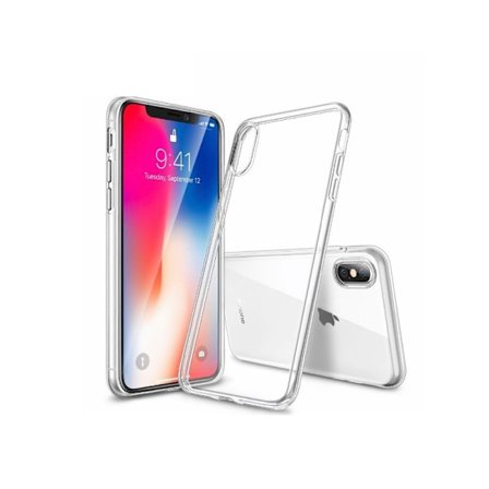 iPhone XS Stöttåligt Genomskinligt Skal Simple