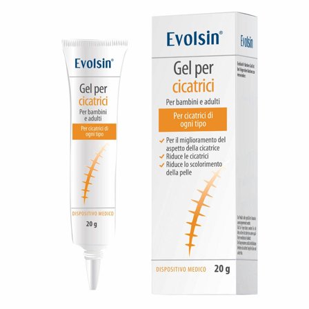 Evolsin Gel Silicone Per Cicatrici Per Bambini E Adulti 20g