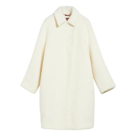 Max Mara, Single-Breasted Coats Wit, Dames, Maat:XS