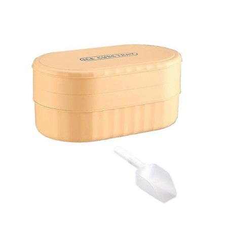 Dobbeltlag 72 rum isterningebakke med låg, isske og boks, nem frigørelse fleksibel isterning