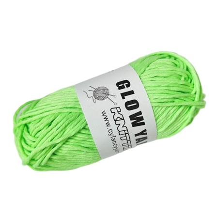 50g/kula Roligt stickande garn Handstickning Färgglatt glödande garn DIY-nyckelring Sticktillbehör 3 Green