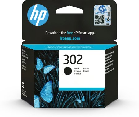 HP 302 svart original bläckpatron, 888793803042