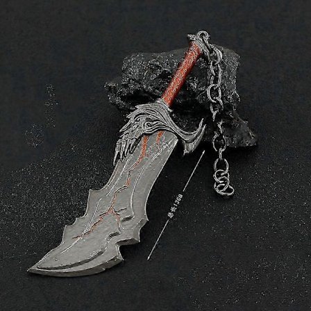God of War Nyckelring Kratos Blades of Chaos Spel Anime Svärd LEKSAK Vapen Meta Modell Medeltida Spel Periferileksaker för Pojkar 2025(h)