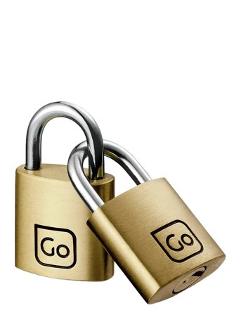 Brass Padlocks Twin Packs Gold Go Travel