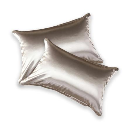 Satin Putesett for Hår og Hud, 2-pakning Silke Satin Putesett med Hotell Lukking, Putesett Mykt og Pustende Putesett 48 x 74 cm