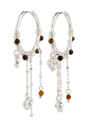 Pilgrim MYLAN earrings silver-plated Smycken & klockor Dam Silver ONESIZE