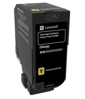 LEXMARK Høy ytelse - gul - original - tonerpatron - LCCP, LRP
