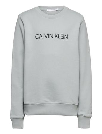Institutional Logo Sweatshirt Sweatshirt Trøje Grå Calvin Klein