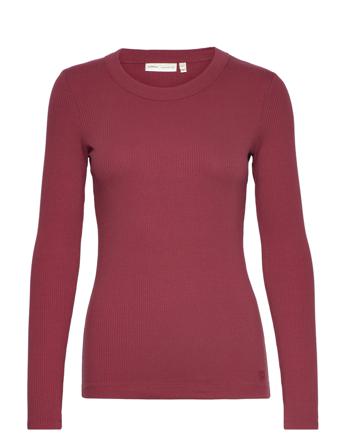 Dagnaiw T-Shirt Ls Langærmet T-shirt Burgundy InWear