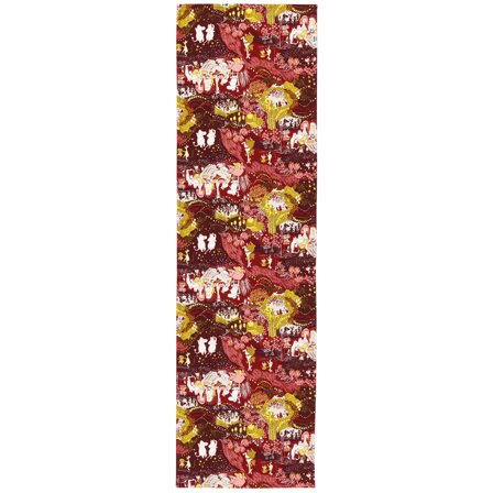 Arabia Mumin Festlige Stunder Bordløber 40x140cm - Rød | KitchenOne