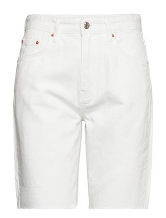 Bermuda Denim Shorts Bermudashortsit Shortsit Valkoinen Gina Tricot