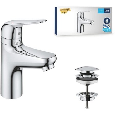 Blandingsbatteri - GROHE - 24319001 - Vask Swift - Med børnesikring - Størrelse S