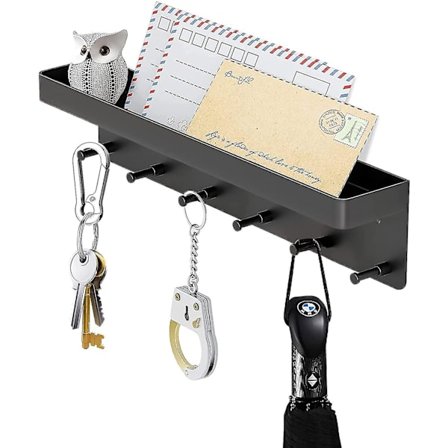 Nyckelhållare Nyckelhållare Med Hylla Nyckelorganisatör Nyckelkrok Väggorganisatör Med 6