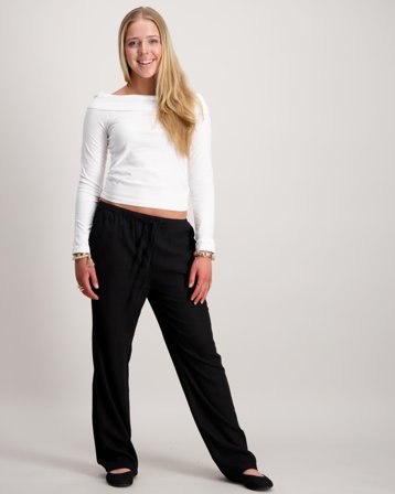 RYVLS Hailey Linen Pants Schwarz Hosen Mädchen - Kids Brand Store