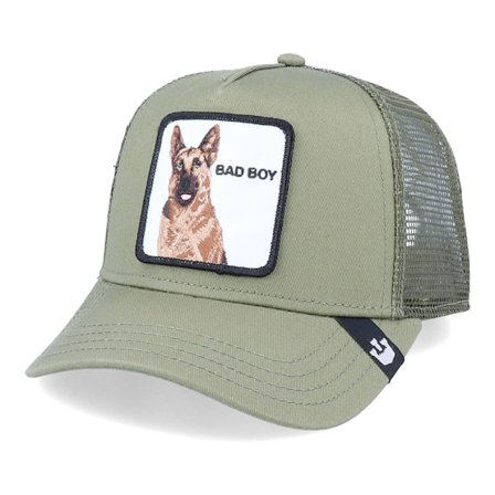 Goorin Bros. - Verde trucker Cappellino - Hatstore Exclusive x The Bad Boy Olive Trucker @ Hatstore