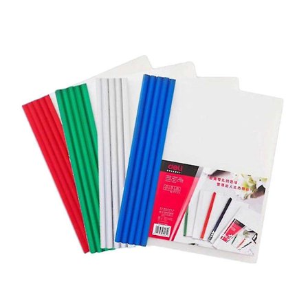 Deli 5531 Transparent A4 Dokumentmappe Presentasjonsmappe 5 stk