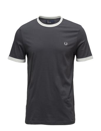 Ringer T-Shirt T-shirts Short-sleeved Musta Fred Perry