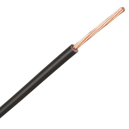 Nexans PN 2,5mm² sort metervare 1-100m