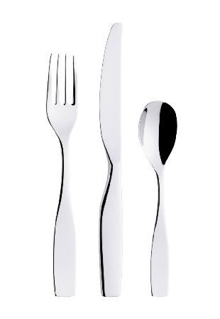 Iittala Citterio 98 Dessertbestick Presentförpackning 12 Delar Blank Bestick Silver