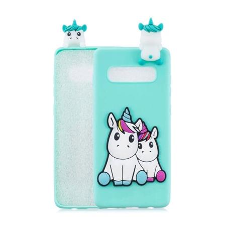 Samsung Galaxy S10 Plus Fodral Med 3d Mönster - Enhörning