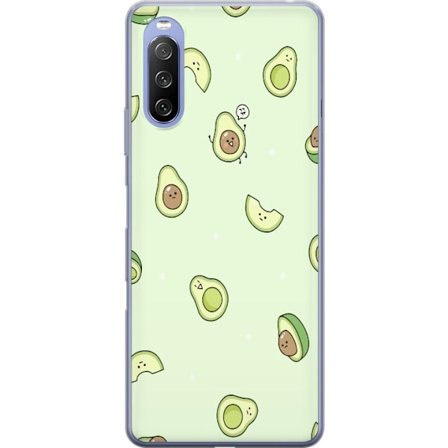 Kompatibelt Mobilskal till Sony Xperia 10 III Lite Glad Avokado