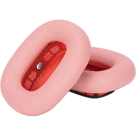 Øreputer, 2 stk. Erstatningsøreputer Myke Proteinlær Minnefoam Øreputer Erstatningsøreputer for Airpod Hodetelefoner (Rosa)